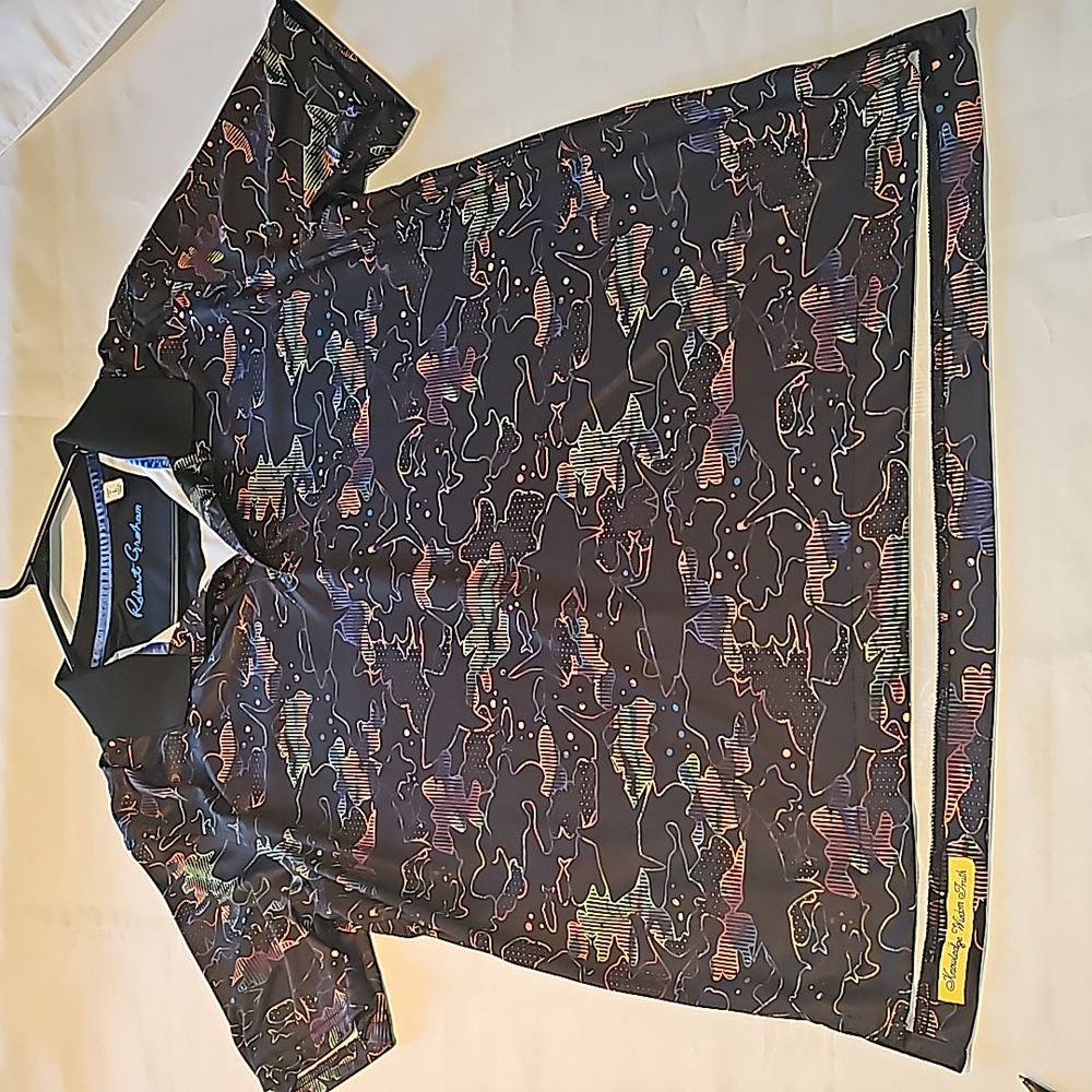 ROBERT GRAHAM mens size large shark attack shirt